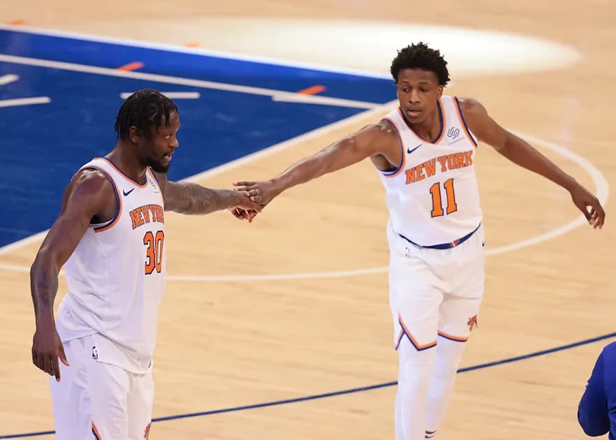 Sunday NBA Playoffs four-team mega parlay (+1248 odds): Knicks start series in a big way
