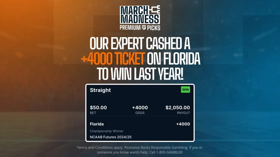 March Madness bracket released: Sign up for the Pickswise Premium service now for just $50 all NCAA Tournament long!