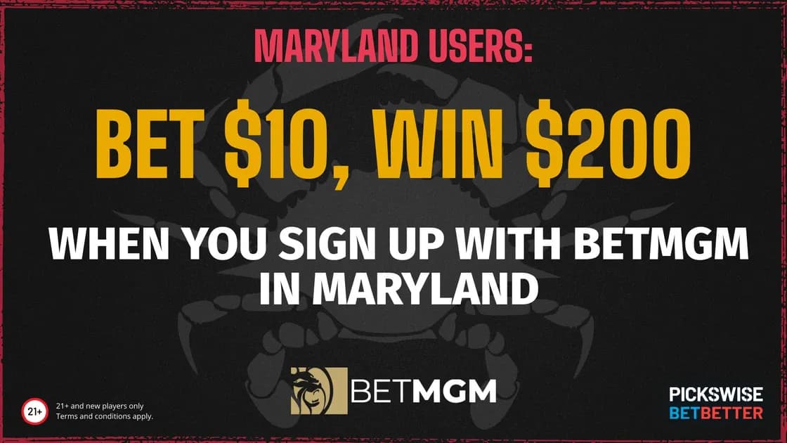 BetMGM Maryland launches today! Bet $10, get $200 if any NFL team scores a TD on launch week