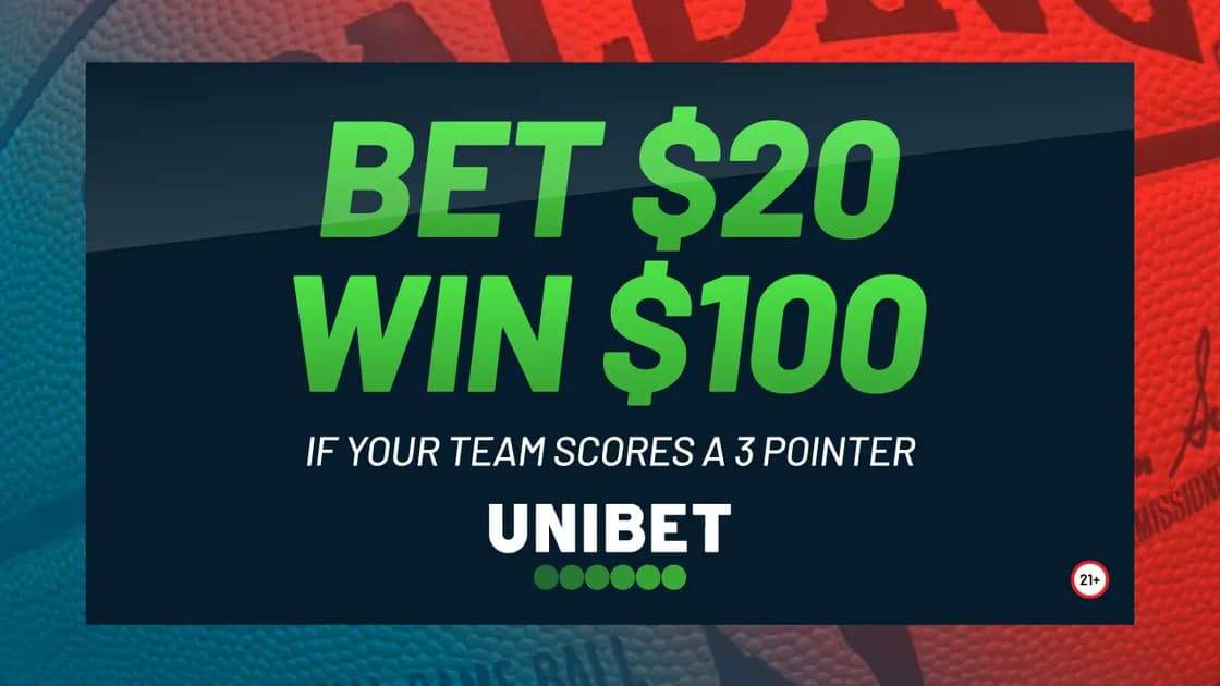 Bet $20 on any money line in the NBA Play-in Tournament and get $100 in free bets if your team scores a three-pointer!