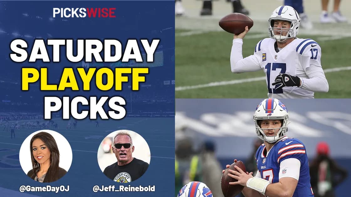 Pickswise NFL Show: NFL Playoffs Wild Card Saturday Preview, Picks, Best Bets, Parlay Picks and Underdogs