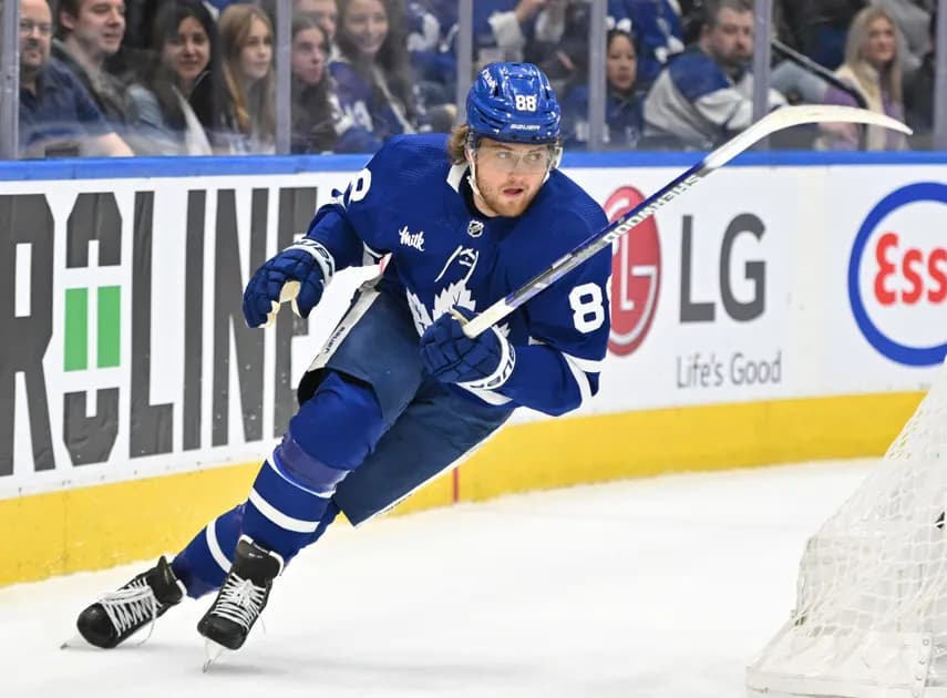Best NHL prop bets for today, 1/8 - William Nylander flashes through Philly