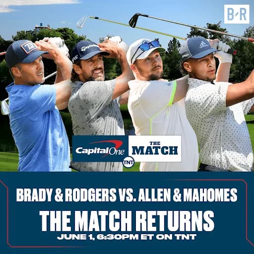 Opening lines & golf odds for The Match: Tom Brady & Aaron Rodgers vs Patrick Mahomes & Josh Allen