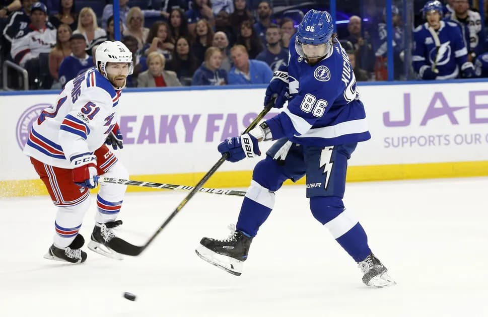 NHL Tampa Bay Lightning vs New York Rangers same game parlay (+370 odds) 6/3: Nikita Kucherov helps the Lightning storm forward