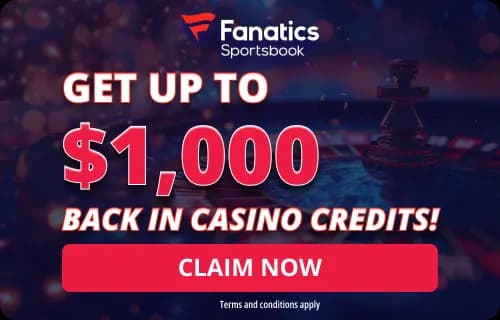 Snag the Fanatics Casino PA promo code for up to $1,000 in Casino Credit