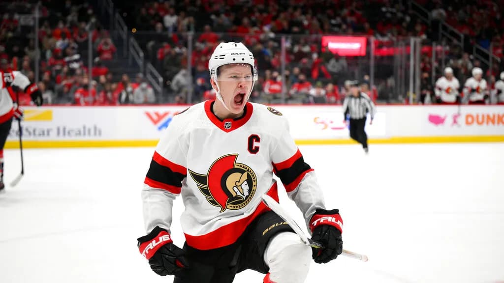 NHL Thursday mega parlay (+1272 odds): Senators have value
