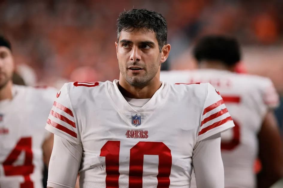 NFL MNF Los Angeles Rams vs San Francisco 49ers same game parlay at (+919 odds): Jimmy Garoppolo leads the 49ers to a win