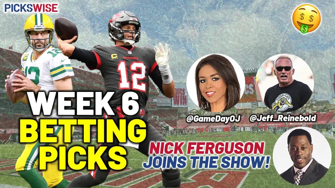 Pickswise NFL Show: Week 6 preview with Nick Ferguson, picks, best bets, parlay picks and underdogs