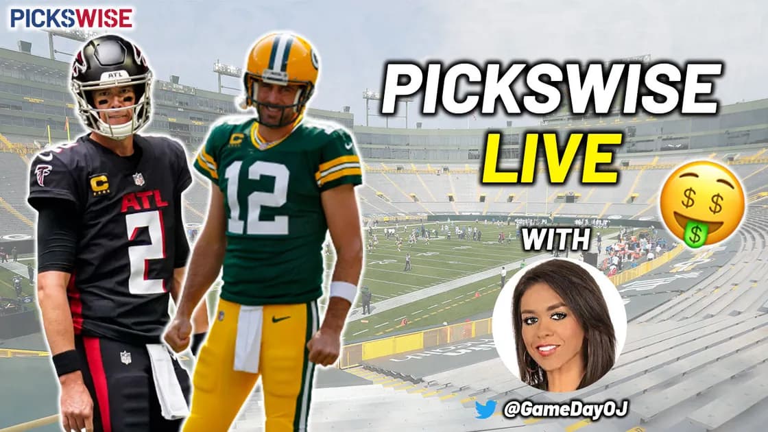 Watch Falcons vs. Packers tonight with Pickswise NFL Show host Rachael Van Oranje!