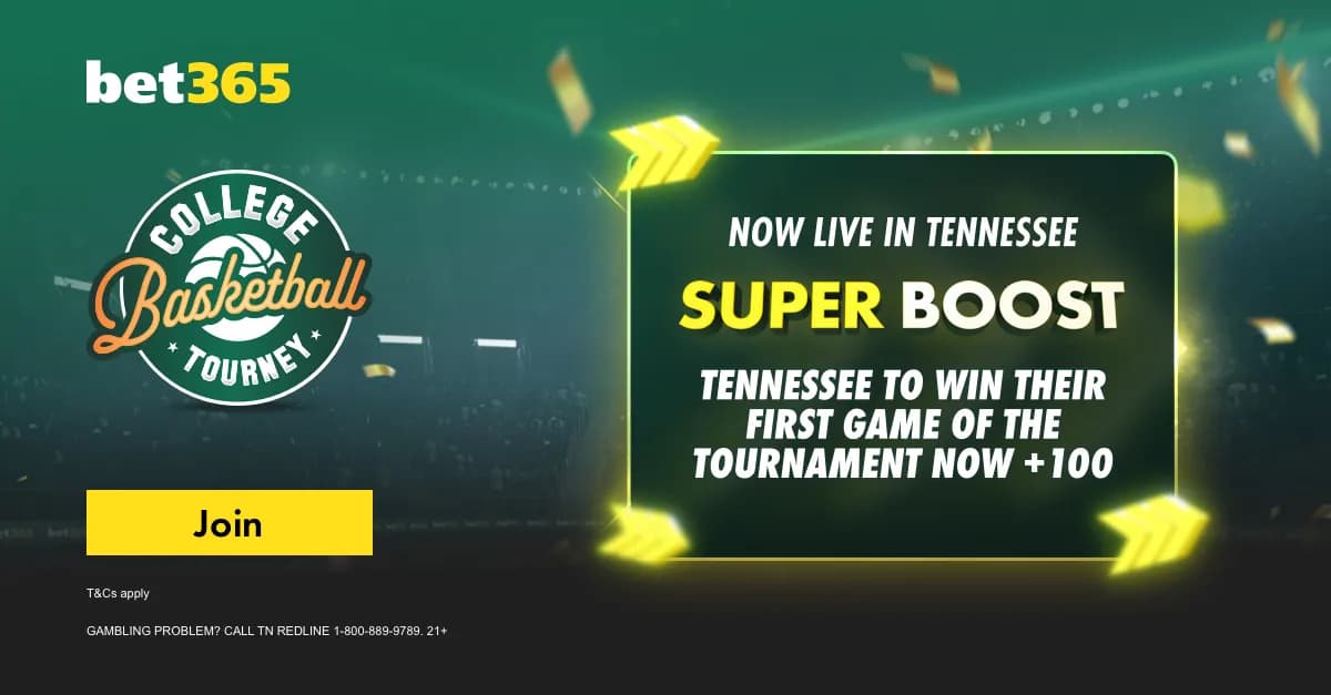 Bet365 Tennessee bonus code unlocks $150+: #2 Tennessee vs #15 Wofford