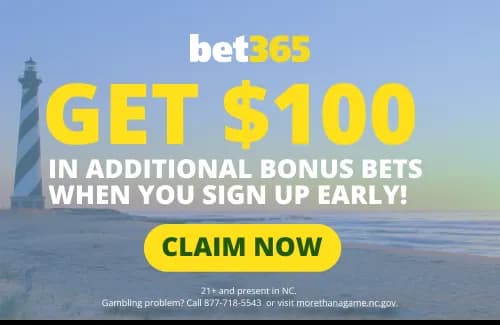 Bet365 NC Promo Code for New Users Unlocks an Additional $100 Bonus