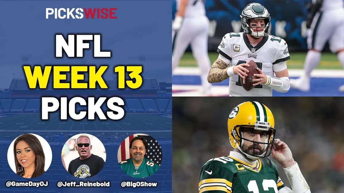 Pickswise NFL Show with Orlando Alzugaray Jr: Week 13 Preview, Picks, Best Bets, Parlay Picks and Underdogs