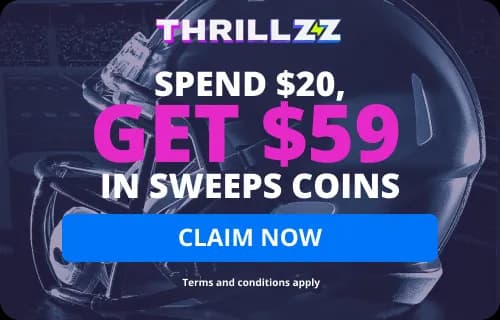 Thrillzz promo code gives users in CA and TX $59 for Super Bow 59