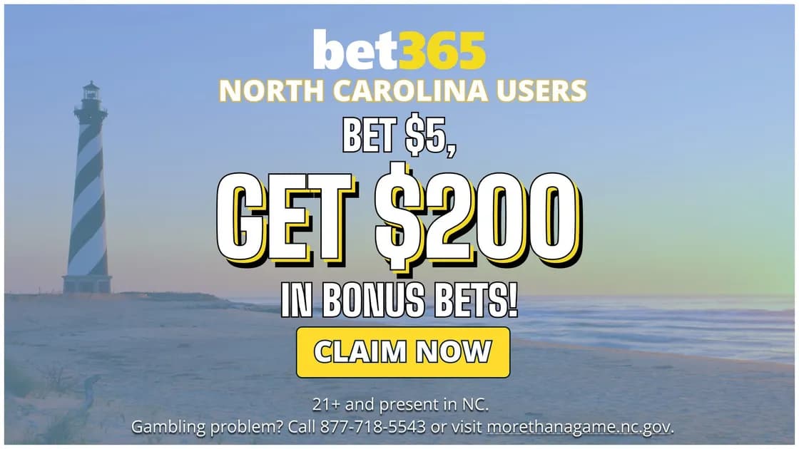 Bet365 NC Bonus Code: $200 Guaranteed or $1,000 Protection on Launch Day