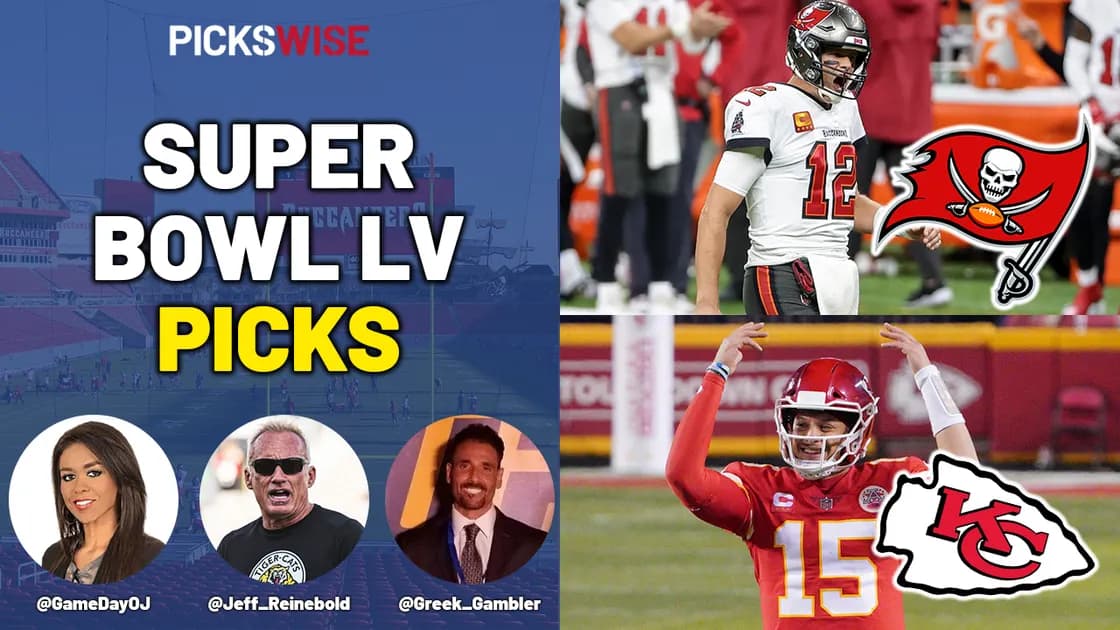 Pickswise NFL Show: Super Bowl LV Preview, Picks, Best Bets, Parlay Picks and Underdogs