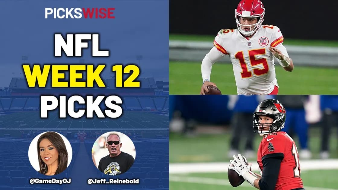Pickswise NFL Show: Week 12 Preview, Picks, Best Bets, Parlay Picks and Underdogs