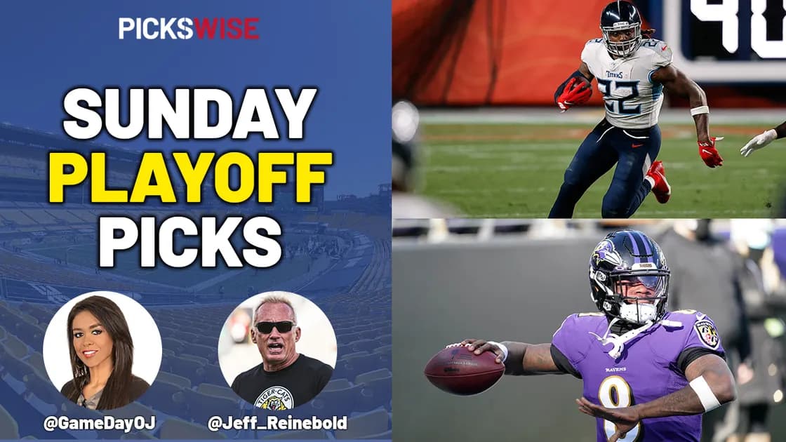 Pickswise NFL Show: NFL Playoffs Wild Card Sunday Preview, Picks, Best Bets, Parlay Picks and Underdogs