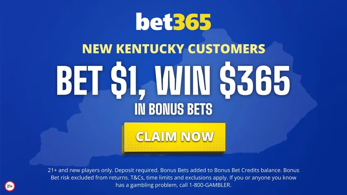 Bet365 Promo Code for Kentucky: Bet $1 on Launch Day, Get $365 in Credits
