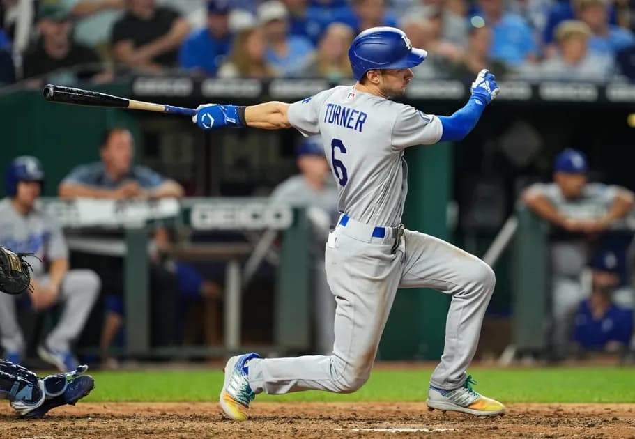MLB Los Angeles Dodgers vs Milwaukee Brewers same game parlay at (+375 odds) today 8/17 - Trea Turner tears it up
