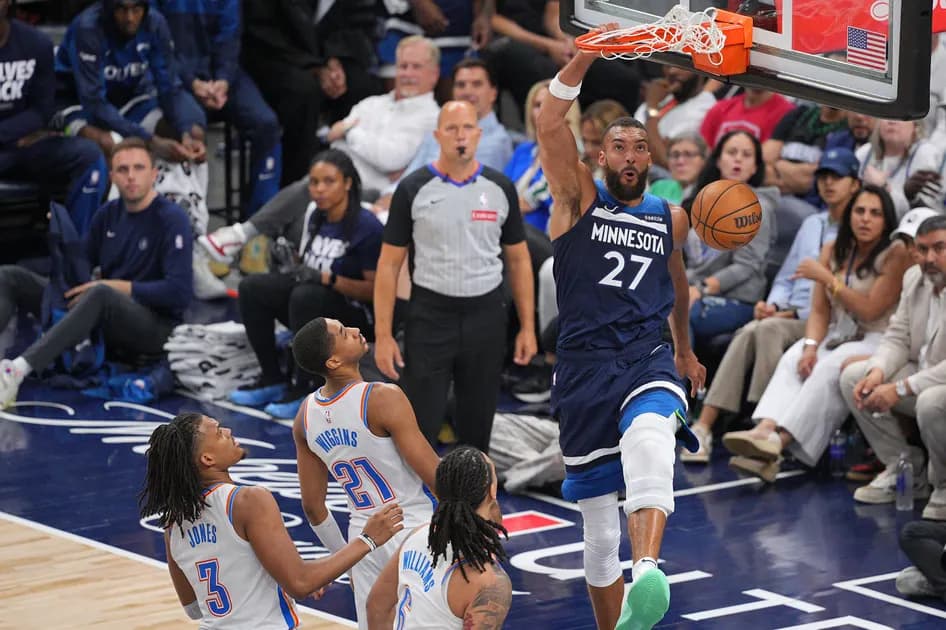 Best Thunder vs Timberwolves NBA First Basket Scorer Prop Bets for Today 5/26: Gobert takes his chance
