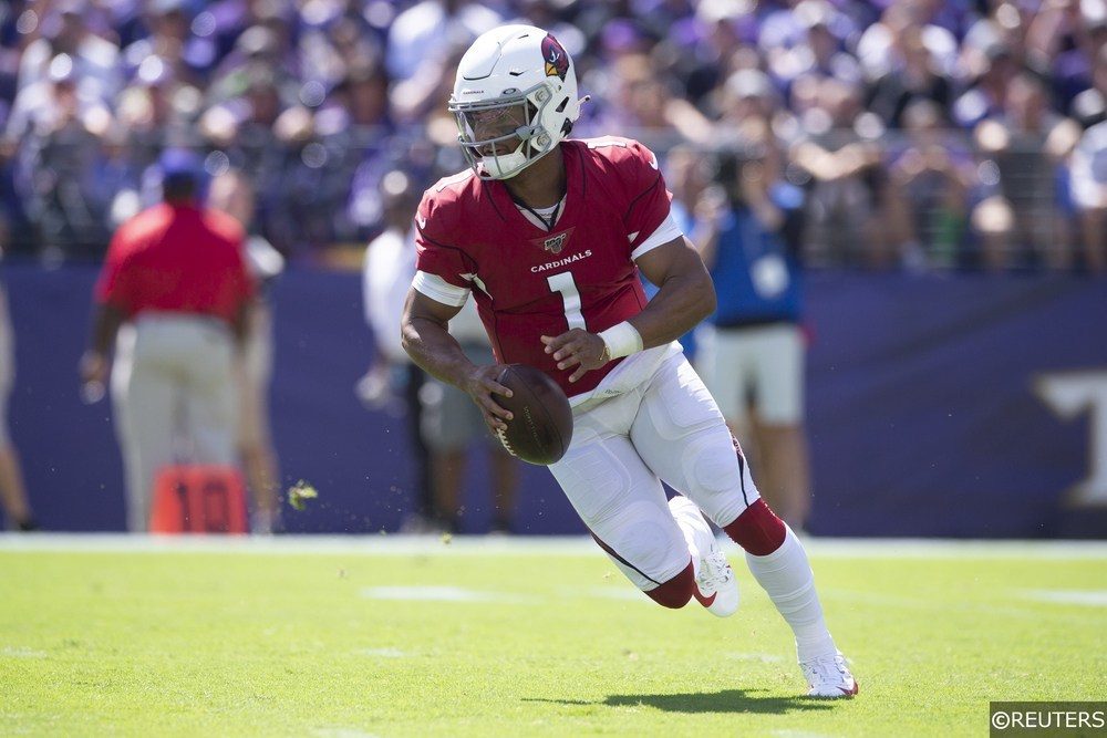Kyler Murray running for the Arizona Cardinals