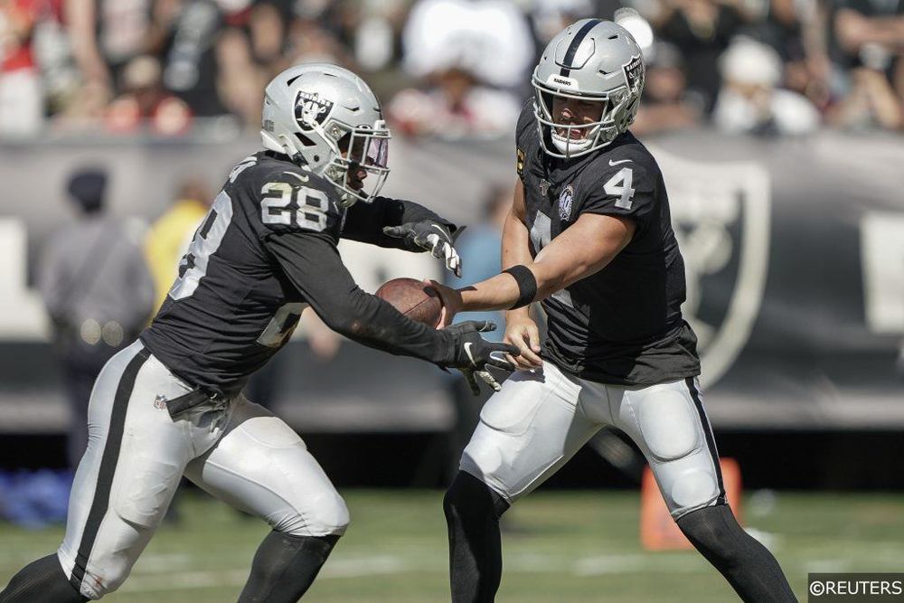 Josh Jacobs Running for Raiders