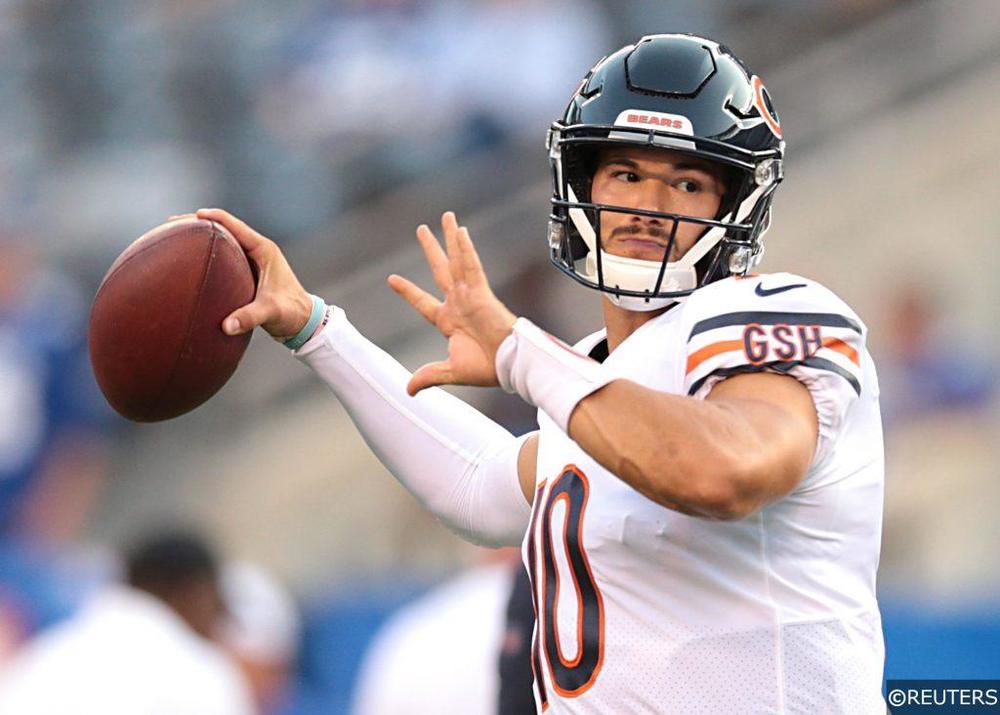 Mitchell Trubisky playing for Bears