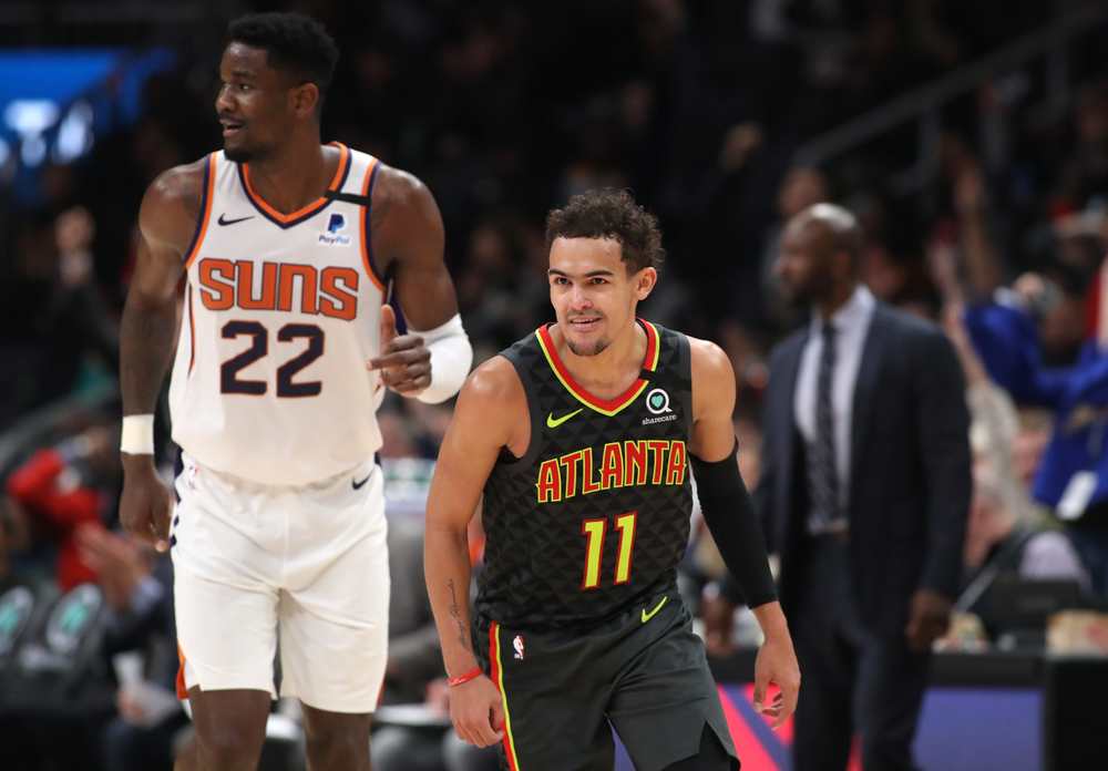 Trae Young Playing Against Suns