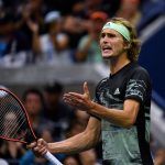Alexander Zverev reacts to a point at the 2019 U.S. Open.
