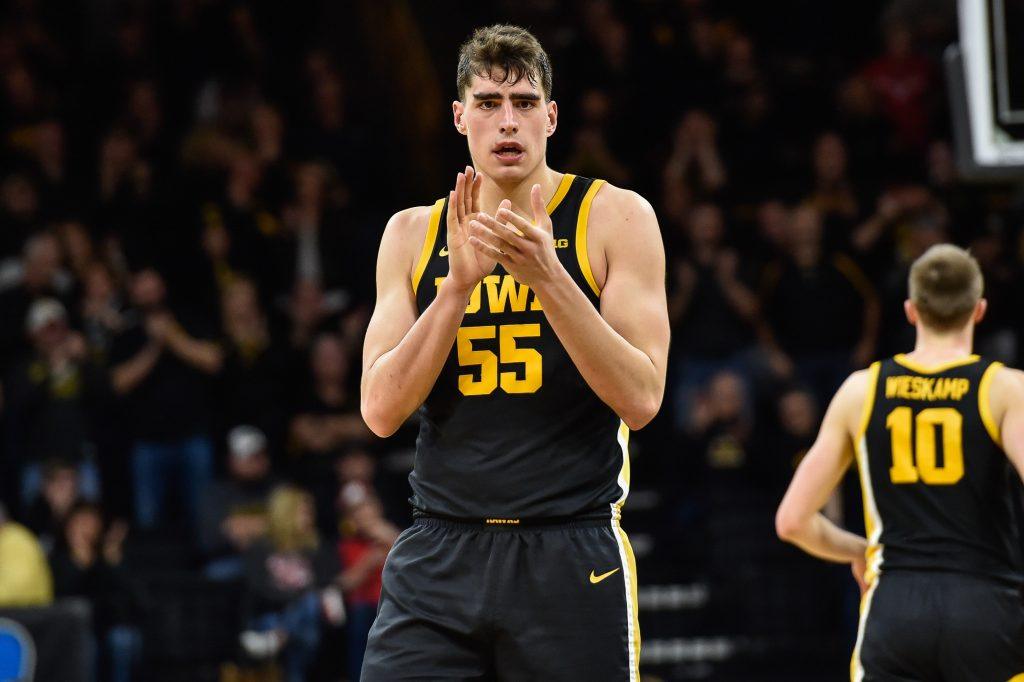 Luka Garza of the Iowa Hawkeyes looks to lead the team at both ends of the floor.