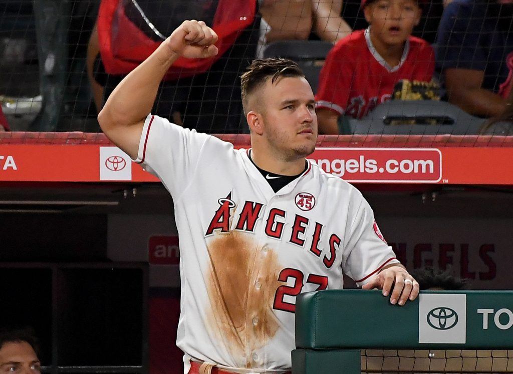 Mike Trout of the Los Angeles Angels