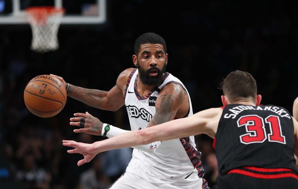 Kyrie Irving playing for Nets
