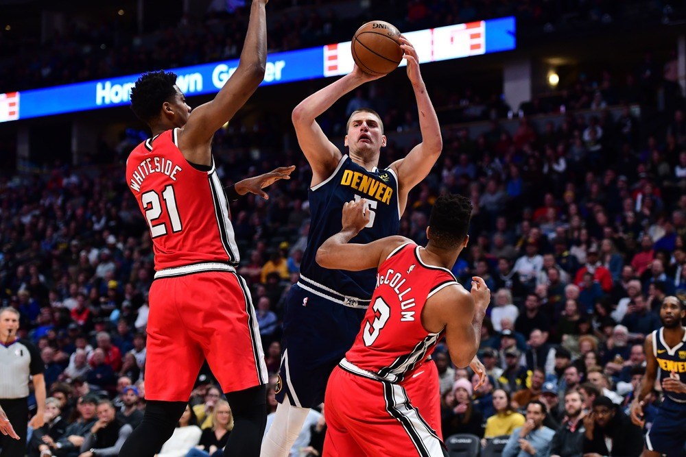 Nikola Jokic Playing Against Heat