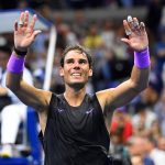 Rafael Nadal waves to the crowd after winning the 2019 U.S. Open.