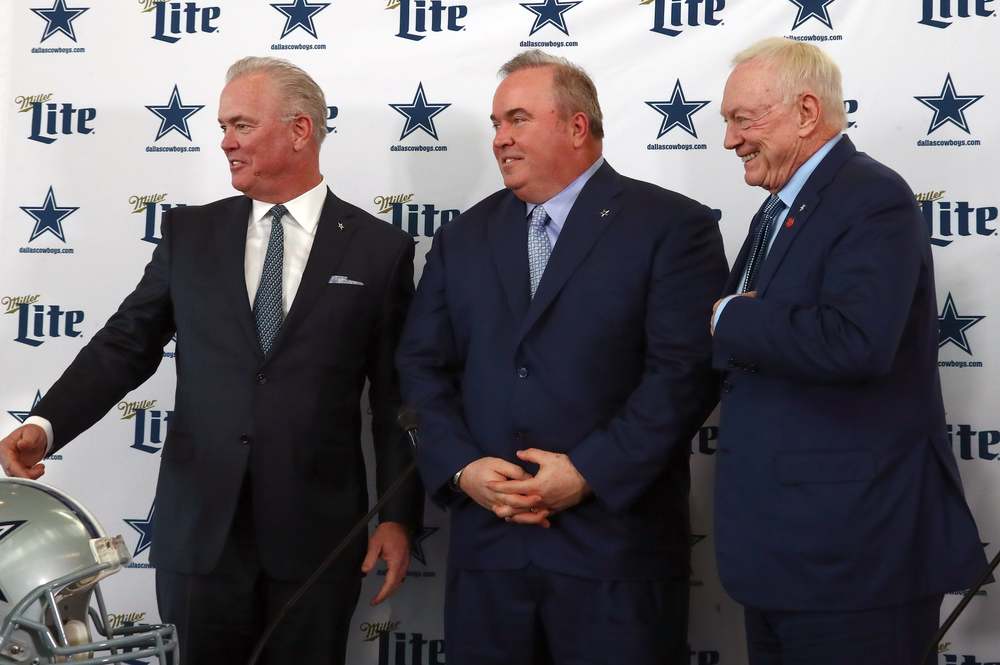 Mike McCarthy is introduced as the Dallas Cowboys head coach.