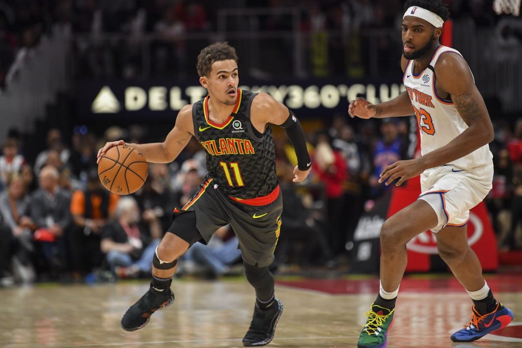 Trae Young Playing Against Knicks