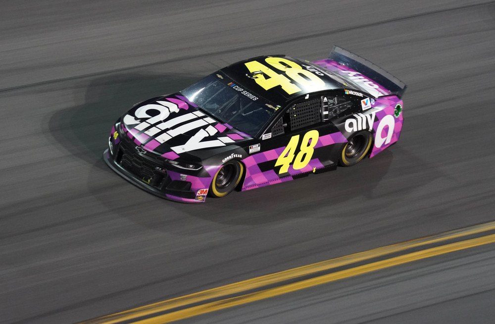 Jimmie Johnson drives the #48 Ally Financial Chevrolet