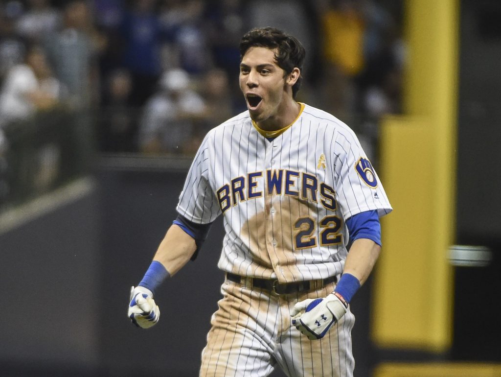 Christian Yelich of the Milwaukee Brewers
