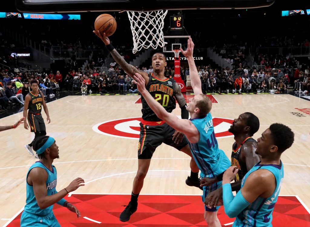 John Collins Playing Against Hornets