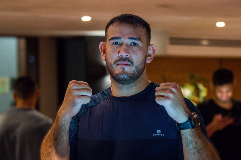 Augusto Sakai in the press room during UFC Fight Night Brasilia