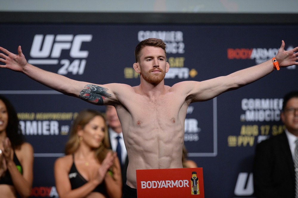 Cory Sandhagen during weigh ins for UFC 241