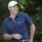Rory Mcilroy at a Charles Schwab Challenge practice round