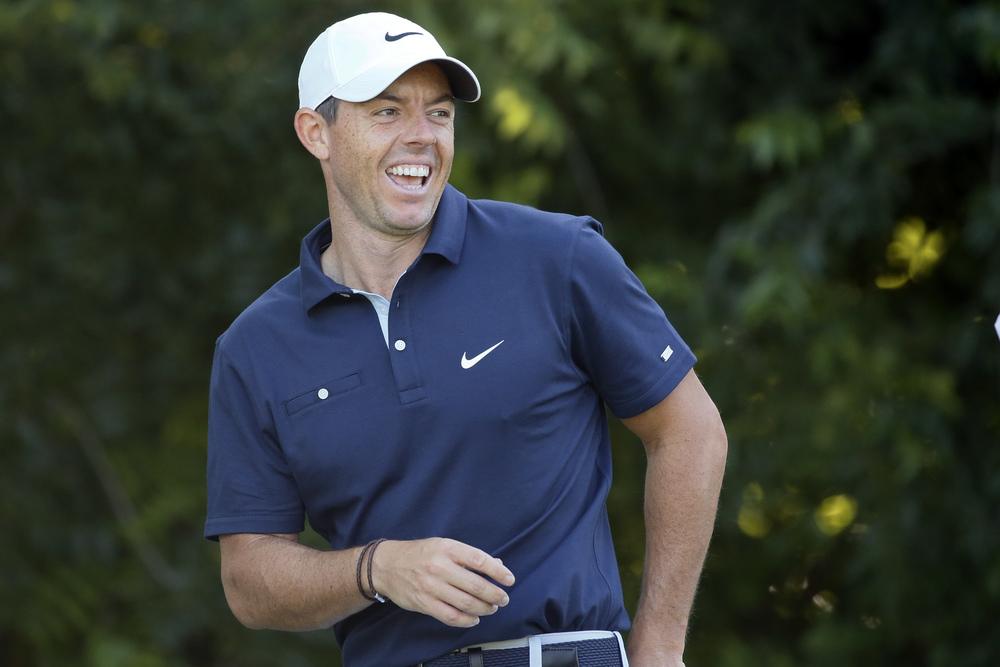 Rory Mcilroy at a Charles Schwab Challenge practice round