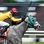 Scott Spieth atop Silverly Enough wins the eighth race of the day at Tampa Bay Downs.