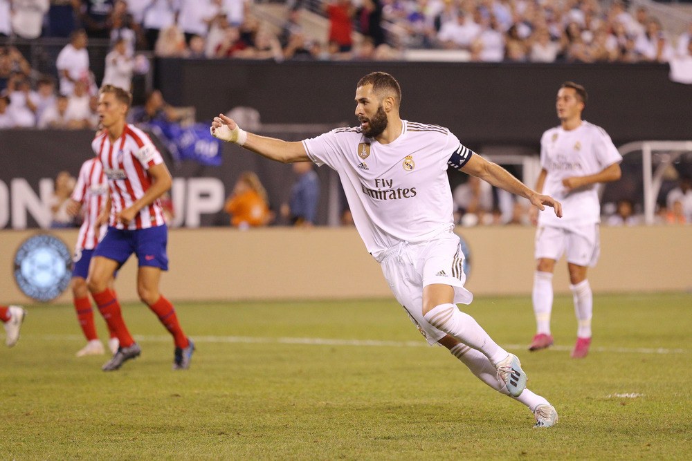 Soccer Real Madrid forward Karim Benzema