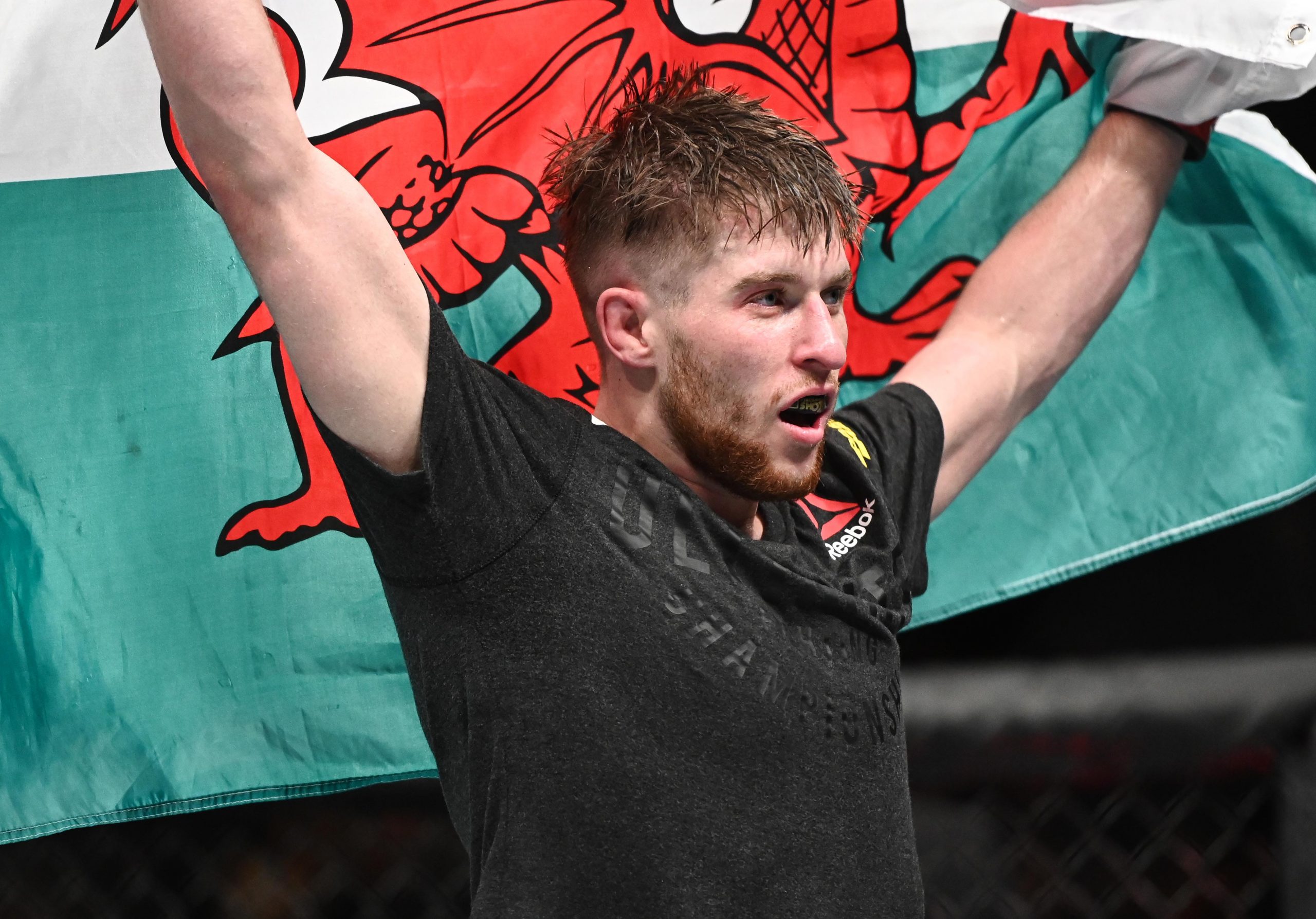 ep 28, 2019; Copenhagen, DENMARK; Jack Shore (red gloves) defeats Nohelin Hernandez (blue gloves) during UFC Fight Night at Royal Arena.