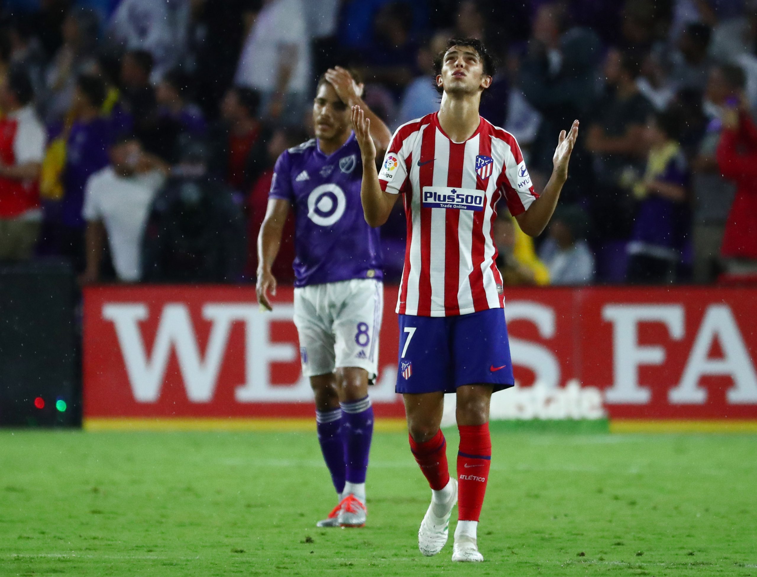 Joao Felix (7) celebrates after scoring a goal