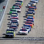 Drivers take the green flag at Dover