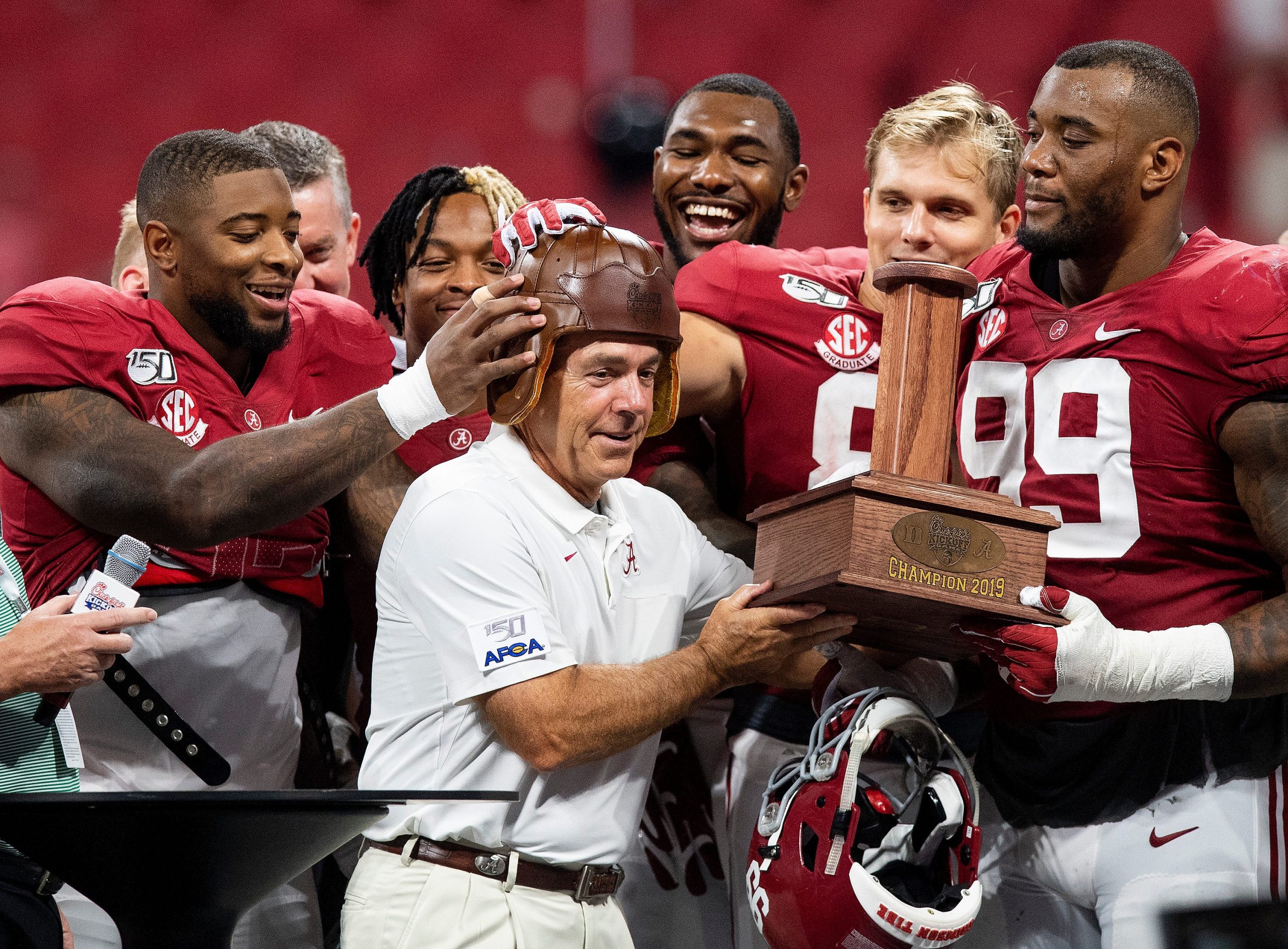 Alabama Crimson Tide head coach Nick Saban