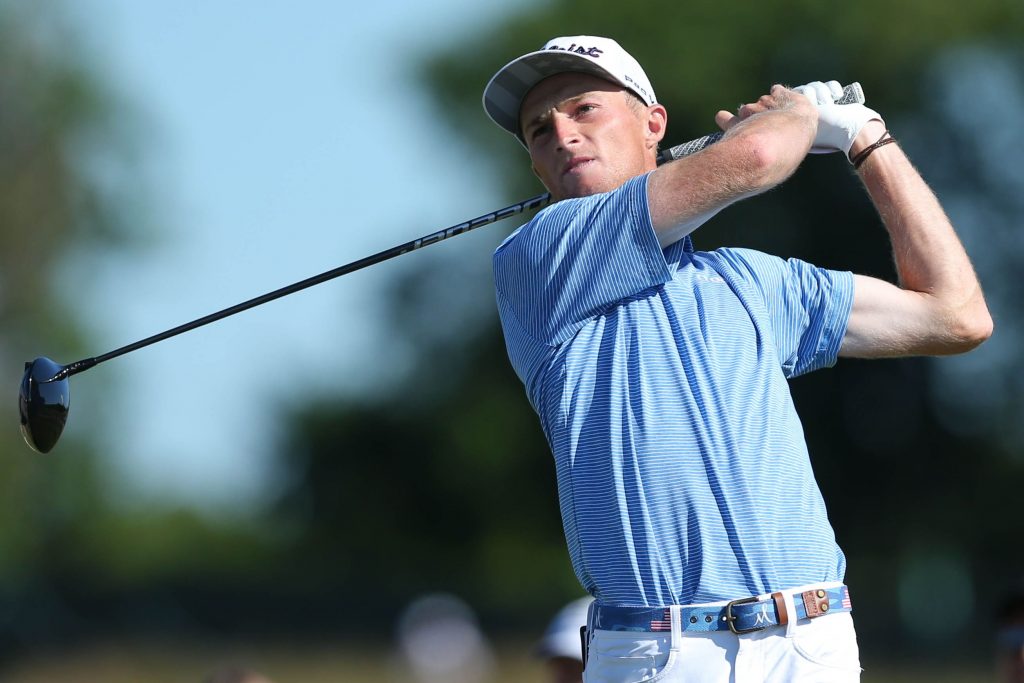 Will Zalatoris hits a tee shot at the 2020 U.S. Open